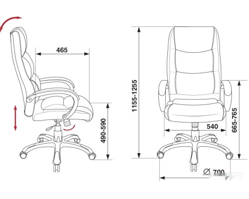 Офисное кресло Бюрократ CH-S840N (черный)