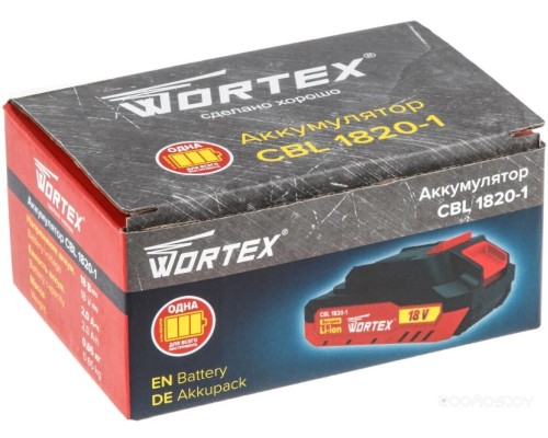 Аккумулятор для инструмента Wortex CBL 1820-1 0329193 (18В/2 Ah)