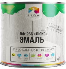 Краска LIDA Люкс М ПФ-266 RAL 8001 (2кг, дуб)