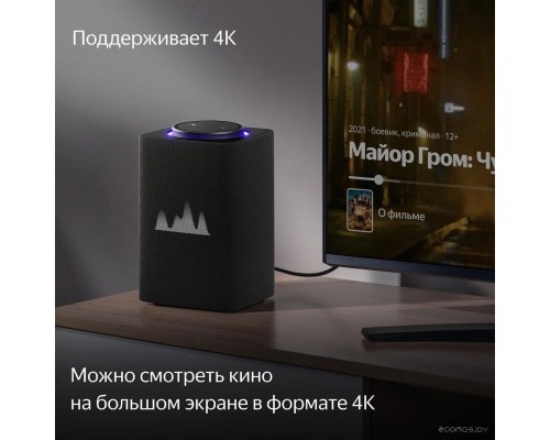 Умная колонка Яндекс Станция Макс (с хабом умного дома Zigbee, графит)