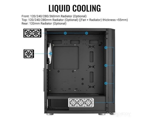 Корпус Aerocool Prism-G-BK-V2