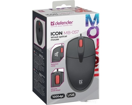 Мышь Defender Icon MB-057 (черный)