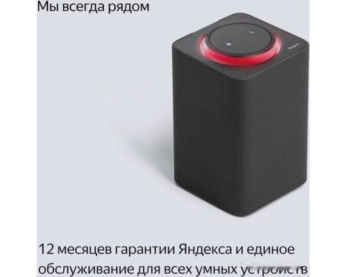 Умная колонка Яндекс Станция Макс (с хабом умного дома Zigbee, бордовый)