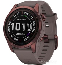 Умные часы Garmin Fenix 7S Sapphire Solar 42 мм (темно-бронзовый титан/сланцевый)