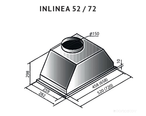 Вытяжка Kuppersberg INLINEA 52 Beige