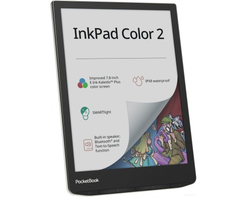 Электронная книга PocketBook 743C InkPad Color 2 (черный/серебристый)