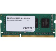 Модуль памяти Geil 8GB DDR3 SO-DIMM PC3-10600 GGS38GB1333C9SC
