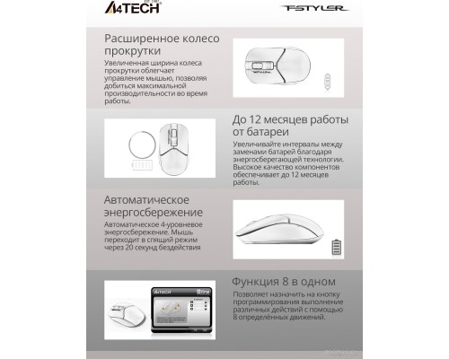 Мышь A4Tech Fstyler FG12 (черный)