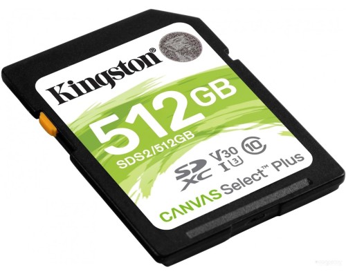 Карта памяти Kingston Canvas Select Plus SDXC 512GB