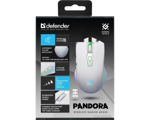 Игровая мышь Defender Pandora GM-502 (белый)