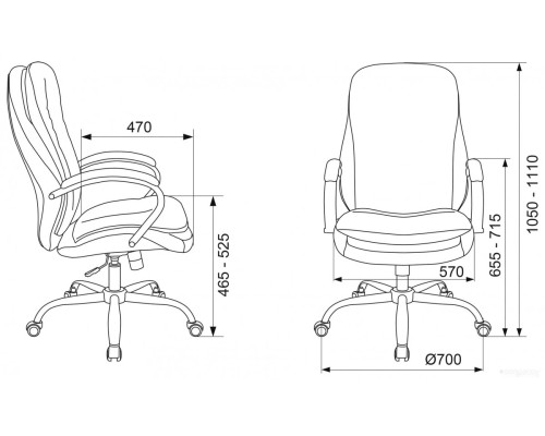 Офисное кресло Бюрократ T-9950SL Fabric (серый Alfa 44)