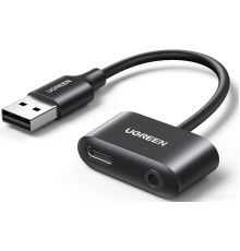 Адаптер Ugreen CM397 80897 USB Type-A - USB Type-C + 3.5mm