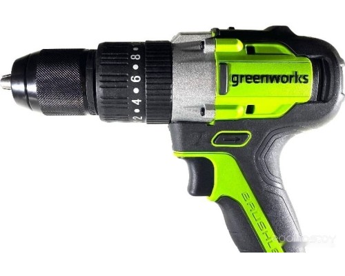 Ударная дрель-шуруповерт Greenworks GD24DD60K2 3704107UA (с 1-им АКБ)