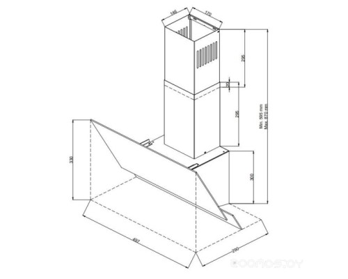 Вытяжка Zigmund & Shtain K 146.6 W