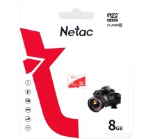 Карта памяти Netac microSDHC P500 ECO 8GB