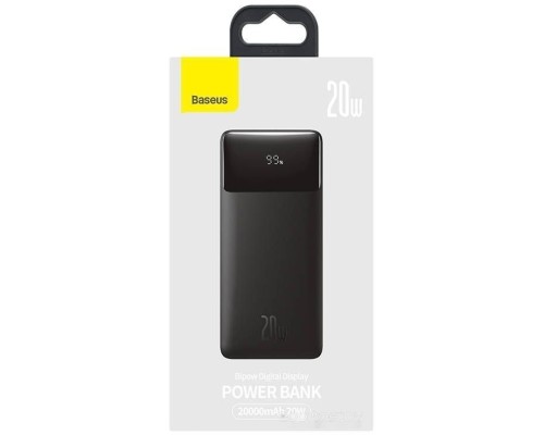 Портативное зарядное устройство Baseus Bipow Fast Charge Power Bank 20W 20000mAh (черный)