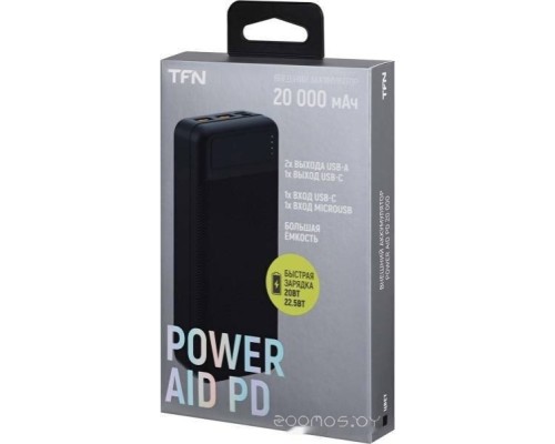 Портативное зарядное устройство TFN PowerAid PD 20000mAh (черный)