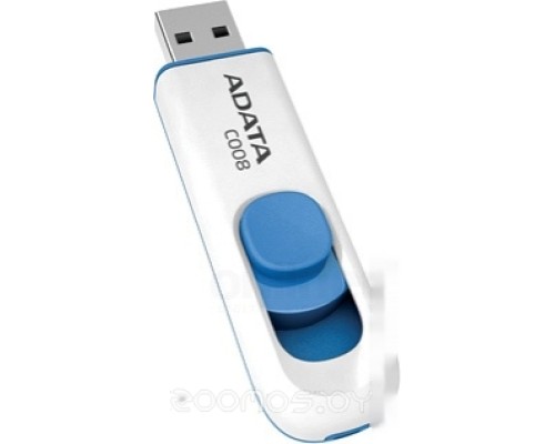 USB Flash A-Data C008 White+Blue 64 Гб (AC008-64G-RWE)