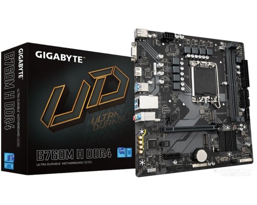 Материнская плата Gigabyte B760M H DDR4 (rev. 1.0)