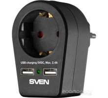Сетевой фильтр Sven SF-S1U (черный)