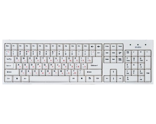 Клавиатура Sven Standard 303 White USB