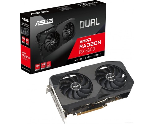 Видеокарта Asus Dual Radeon RX 6600 V2 8GB GDDR6 DUAL-RX6600-8G V2