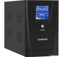 Источник бесперебойного питания Exegate SpecialPro Smart LLB-2000.LCD.AVR.4C13.RJ.USB EX292631RUS