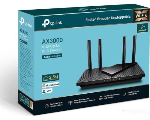 Беспроводной маршрутизатор TP-Link Archer AX55 Pro