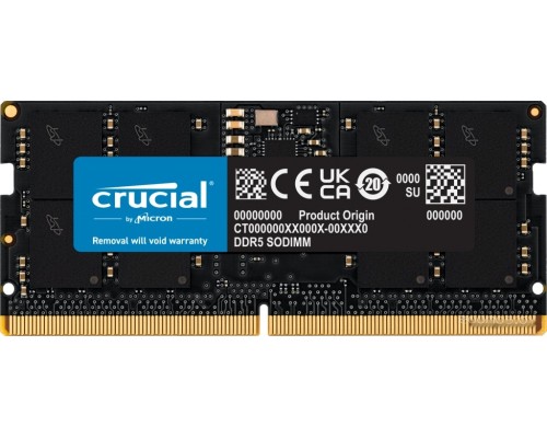 Модуль памяти Crucial 16ГБ DDR5 SODIMM 4800 МГц CT16G48C40S5