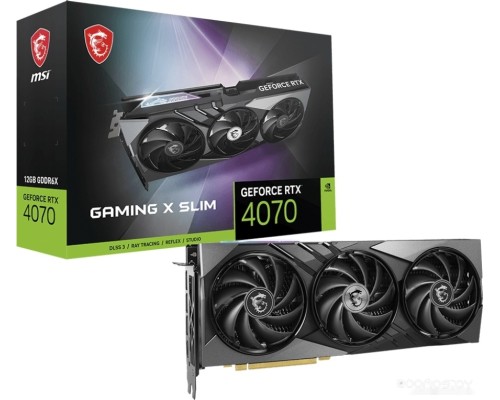 Видеокарта MSI GeForce RTX 4070 Gaming X Slim 12G