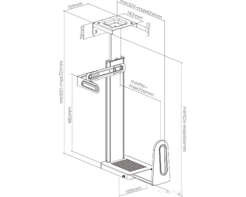 Кронштейн ErgoSmart Unique Top