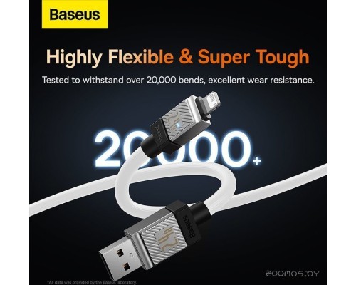 Кабель Baseus CoolPlay Series USB Type-A - Lightning (1 м, белый)