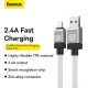 Кабель Baseus CoolPlay Series USB Type-A - Lightning (1 м, белый)