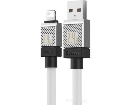 Кабель Baseus CoolPlay Series USB Type-A - Lightning (1 м, белый)