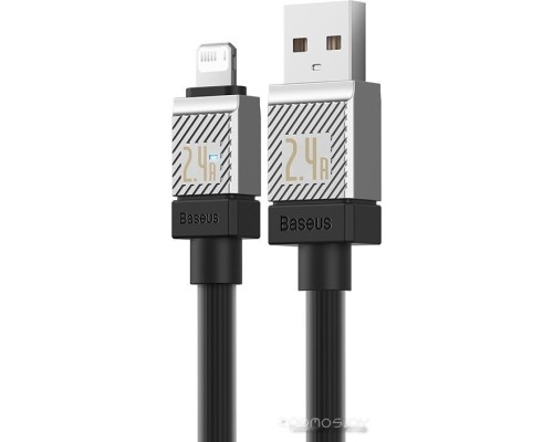 Кабель Baseus CoolPlay Series USB Type-A - Lightning (1 м, черный)