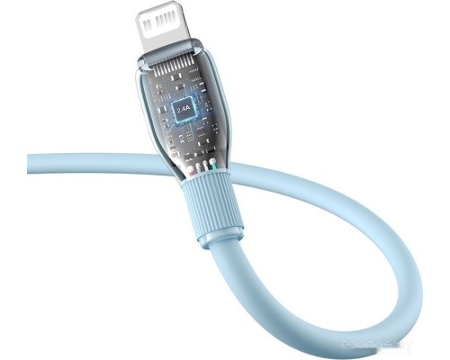 Кабель Baseus Pudding Series USB Type-C - Lightning (1.2 м, голубой)