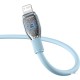 Кабель Baseus Pudding Series USB Type-C - Lightning (1.2 м, голубой)