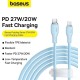 Кабель Baseus Pudding Series USB Type-C - Lightning (2 м, голубой)