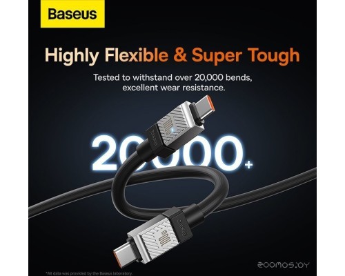 Кабель Baseus CoolPlay Series USB Type-C - USB Type-C (2 м, черный)