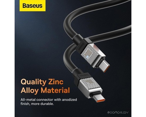 Кабель Baseus CoolPlay Series USB Type-C - USB Type-C (2 м, черный)