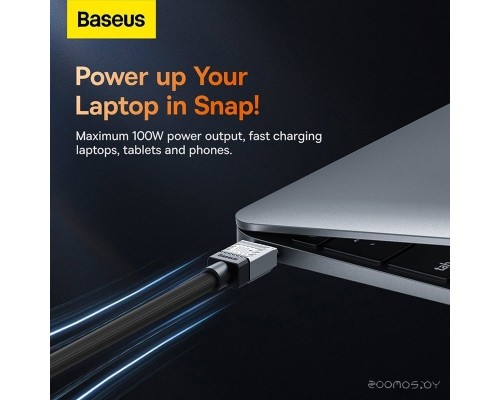 Кабель Baseus CoolPlay Series USB Type-C - USB Type-C (2 м, черный)