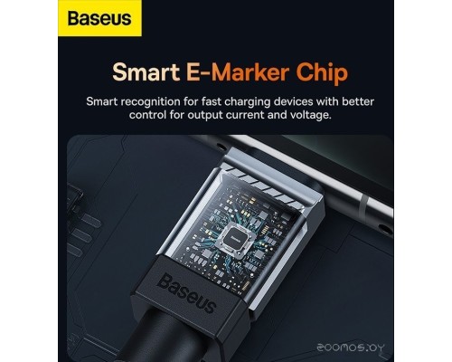 Кабель Baseus CoolPlay Series USB Type-C - USB Type-C (2 м, черный)