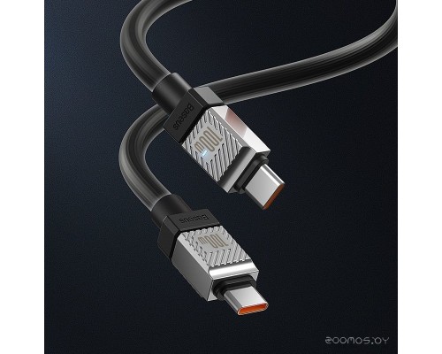 Кабель Baseus CoolPlay Series USB Type-C - USB Type-C (2 м, черный)