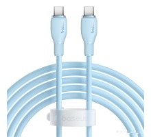 Кабель Baseus Pudding Series USB Type-C - USB Type-C (2 м, голубой)