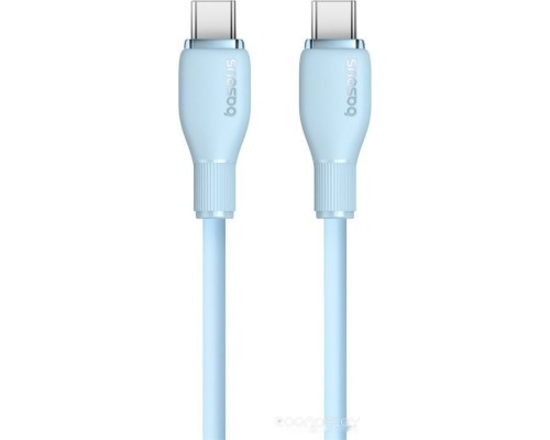 Кабель Baseus Pudding Series USB Type-C - USB Type-C (2 м, голубой)