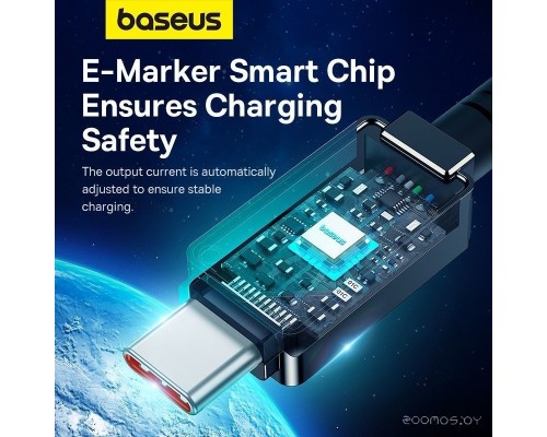 Кабель Baseus Unbreakable Series USB Type-C - USB Type-C (1 м, черный)