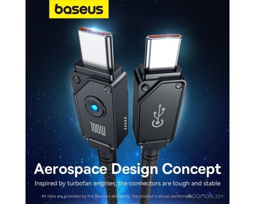 Кабель Baseus Unbreakable Series USB Type-C - USB Type-C (1 м, черный)