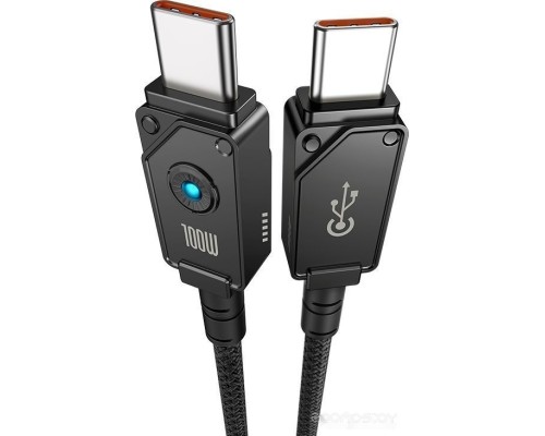 Кабель Baseus Unbreakable Series USB Type-C - USB Type-C (1 м, черный)