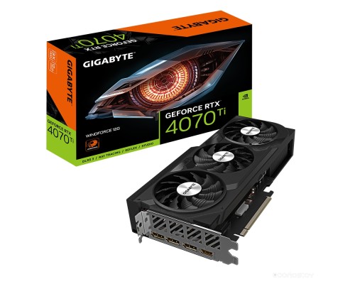 Видеокарта Gigabyte GeForce RTX 4070 Ti Windforce 12G GV-N407TWF3-12GD