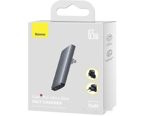 Сетевое зарядное Baseus GaN5 Pro Ultra-Slim Fast Charger C+U 65W CCGP150113 (китайская версия)